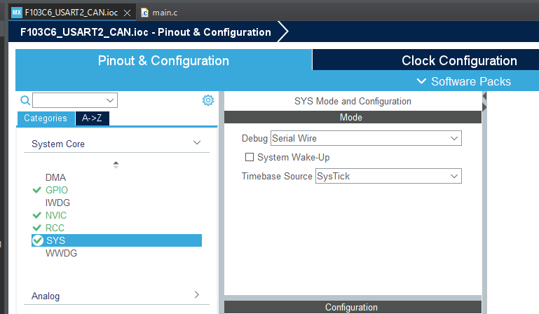 SYS_Debug_Serial_Wire