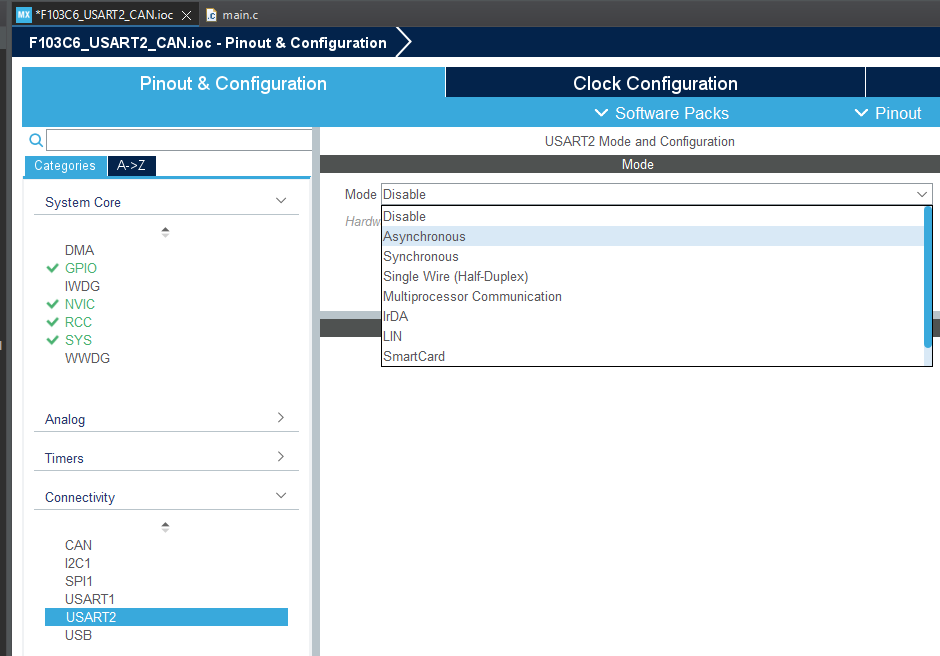 USART2_Mode_Asynchronous